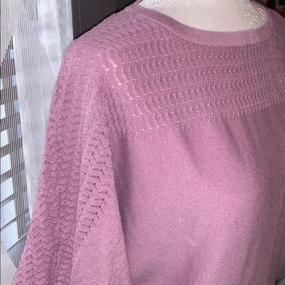 🌸 Dolman Sleeve Mauve Pink Sweater - Picture 3 of 8